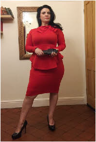 Manchester Mistress Theda Brooks with cane for painful discipline